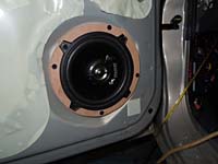 Установка Фронтальная акустика Magnat Car Fit 132 в Chevrolet Lanos